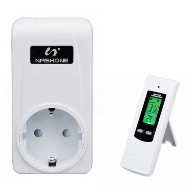 Nashone Thermostat Digital Temperatur Control Wireless Thermostat 220V LCD Display Temperature Controller socket with thermostat Nashone Thermostat Digital Temperatur Control Wireless Thermostat 220V LCD Display Temperature Controller socket with thermostat