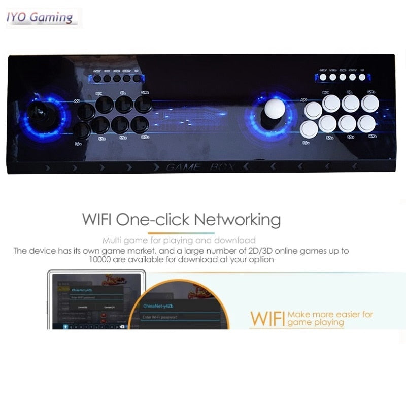 IYO Pandora Arcade 3D WiFi 4018 In 1 Full Sanwa Joystick Buttons Controller 168pcs 3D Games Save Function Retro Arcade Console IYO Pandora Arcade 3D WiFi 4018 In 1 Full Sanwa Joystick Buttons Controller 168pcs 3D Games Save Function Retro Arcade Console