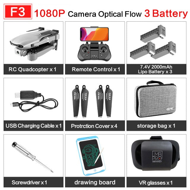 F3 drone GPS 4K 5G WiFi live video FPV quadrotor flight 25 minutes rc distance 500m drone Profesional HD wide-an dual camera F3 drone GPS 4K 5G WiFi live video FPV quadrotor flight 25 minutes rc distance 500m drone Profesional HD wide-an dual camera