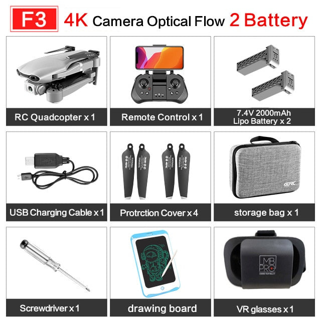 F3 drone GPS 4K 5G WiFi live video FPV quadrotor flight 25 minutes rc distance 500m drone Profesional HD wide-an dual camera F3 drone GPS 4K 5G WiFi live video FPV quadrotor flight 25 minutes rc distance 500m drone Profesional HD wide-an dual camera