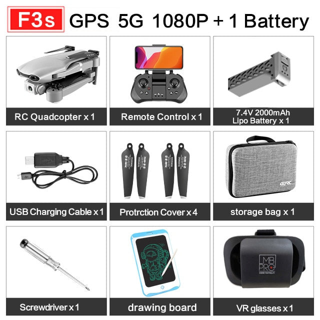 F3 drone GPS 4K 5G WiFi live video FPV quadrotor flight 25 minutes rc distance 500m drone Profesional HD wide-an dual camera F3 drone GPS 4K 5G WiFi live video FPV quadrotor flight 25 minutes rc distance 500m drone Profesional HD wide-an dual camera