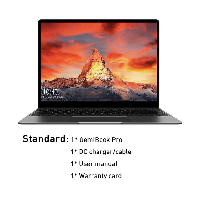 CHUWI GemiBook Pro 14 inch 2K Screen Laptop 16GB RAM 512GB SSD Intel Celeron Quad Core Windows 10 Computer with Backlit Keyboard CHUWI GemiBook Pro 14 inch 2K Screen Laptop 16GB RAM 512GB SSD Intel Celeron Quad Core Windows 10 Computer with Backlit Keyboard