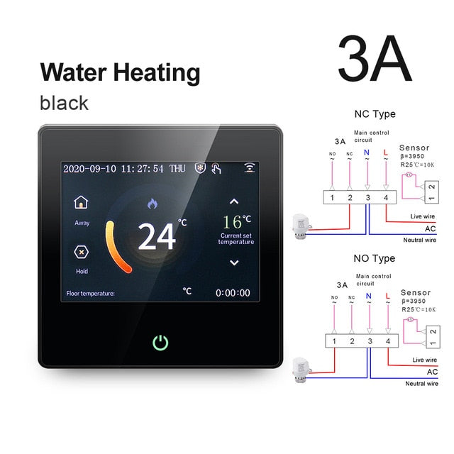AVATTO WiFi Smart Thermostat Heating Temperature Controller with Celsius/Fahrenheit LED Touch Screen Work with Alexa Google Home AVATTO WiFi Smart Thermostat Heating Temperature Controller with Celsius/Fahrenheit LED Touch Screen Work with Alexa Google Home