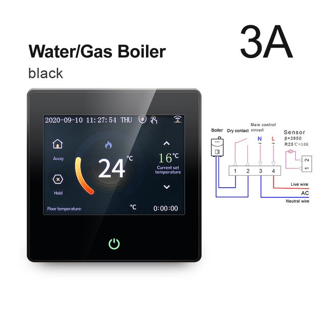 AVATTO WiFi Smart Thermostat Heating Temperature Controller with Celsius/Fahrenheit LED Touch Screen Work with Alexa Google Home AVATTO WiFi Smart Thermostat Heating Temperature Controller with Celsius/Fahrenheit LED Touch Screen Work with Alexa Google Home