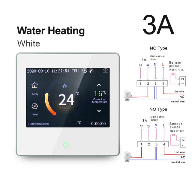 AVATTO WiFi Smart Thermostat Heating Temperature Controller with Celsius/Fahrenheit LED Touch Screen Work with Alexa Google Home AVATTO WiFi Smart Thermostat Heating Temperature Controller with Celsius/Fahrenheit LED Touch Screen Work with Alexa Google Home