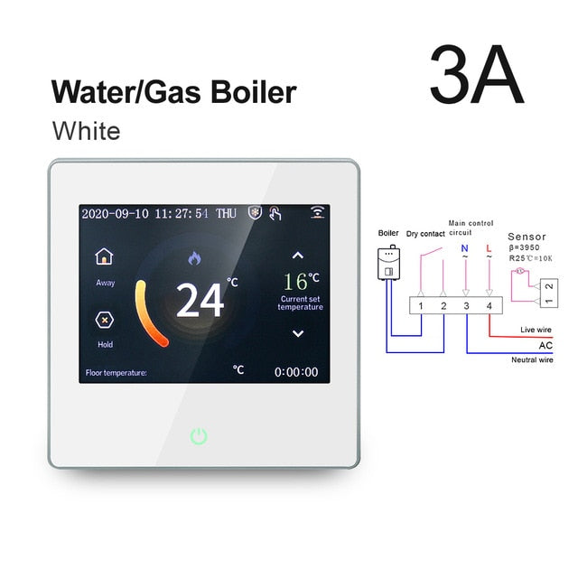 AVATTO WiFi Smart Thermostat Heating Temperature Controller with Celsius/Fahrenheit LED Touch Screen Work with Alexa Google Home AVATTO WiFi Smart Thermostat Heating Temperature Controller with Celsius/Fahrenheit LED Touch Screen Work with Alexa Google Home