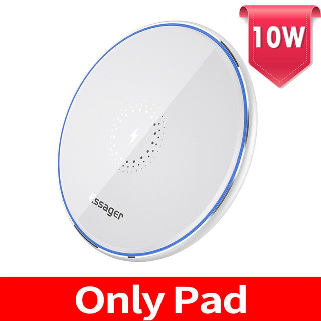 Essager 15W Qi Wireless Charger For iPhone 12 11 Pro Xs Max Mini X Xr 8 Induction Fast Wireless Charging Pad For Samsung Xiaomi Essager 15W Qi Wireless Charger For iPhone 12 11 Pro Xs Max Mini X Xr 8 Induction Fast Wireless Charging Pad For Samsung Xiaomi
