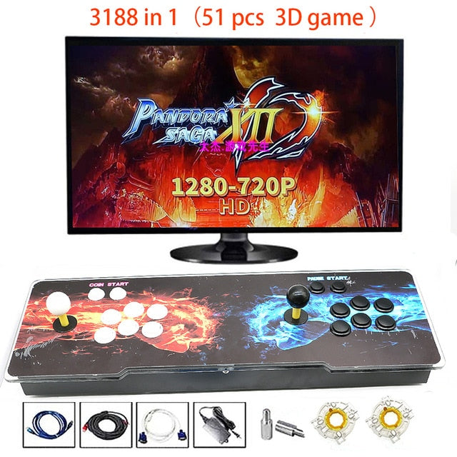 WIFI Online Download Games 3D Pandora 3303 /3288 / 4018 in 1Board Retro Joystick Arcade Console PC Gamepad Controller USB Joypad WIFI Online Download Games 3D Pandora 3303 /3288 / 4018 in 1Board Retro Joystick Arcade Console PC Gamepad Controller USB Joypad
