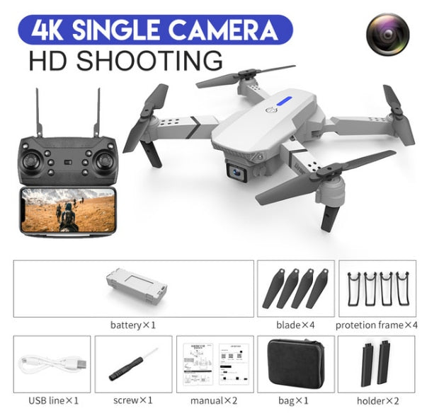 LSRC 2020 New Quadcopter Drone E525 HD 4K 1080P Camera and WiFi FPV HeightKeeping RC Foldable Quadcopter Dron Toy Gift LSRC 2020 New Quadcopter Drone E525 HD 4K 1080P Camera and WiFi FPV HeightKeeping RC Foldable Quadcopter Dron Toy Gift