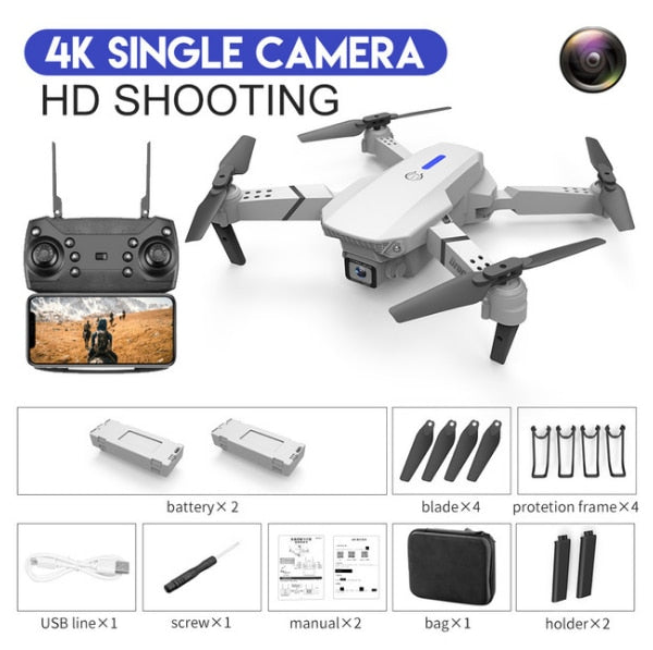 LSRC 2020 New Quadcopter Drone E525 HD 4K 1080P Camera and WiFi FPV HeightKeeping RC Foldable Quadcopter Dron Toy Gift LSRC 2020 New Quadcopter Drone E525 HD 4K 1080P Camera and WiFi FPV HeightKeeping RC Foldable Quadcopter Dron Toy Gift