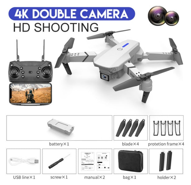 LSRC 2020 New Quadcopter Drone E525 HD 4K 1080P Camera and WiFi FPV HeightKeeping RC Foldable Quadcopter Dron Toy Gift LSRC 2020 New Quadcopter Drone E525 HD 4K 1080P Camera and WiFi FPV HeightKeeping RC Foldable Quadcopter Dron Toy Gift