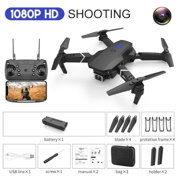 LSRC 2020 New Quadcopter Drone E525 HD 4K 1080P Camera and WiFi FPV HeightKeeping RC Foldable Quadcopter Dron Toy Gift LSRC 2020 New Quadcopter Drone E525 HD 4K 1080P Camera and WiFi FPV HeightKeeping RC Foldable Quadcopter Dron Toy Gift