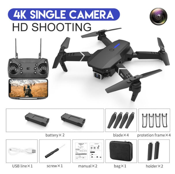 LSRC 2020 New Quadcopter Drone E525 HD 4K 1080P Camera and WiFi FPV HeightKeeping RC Foldable Quadcopter Dron Toy Gift LSRC 2020 New Quadcopter Drone E525 HD 4K 1080P Camera and WiFi FPV HeightKeeping RC Foldable Quadcopter Dron Toy Gift