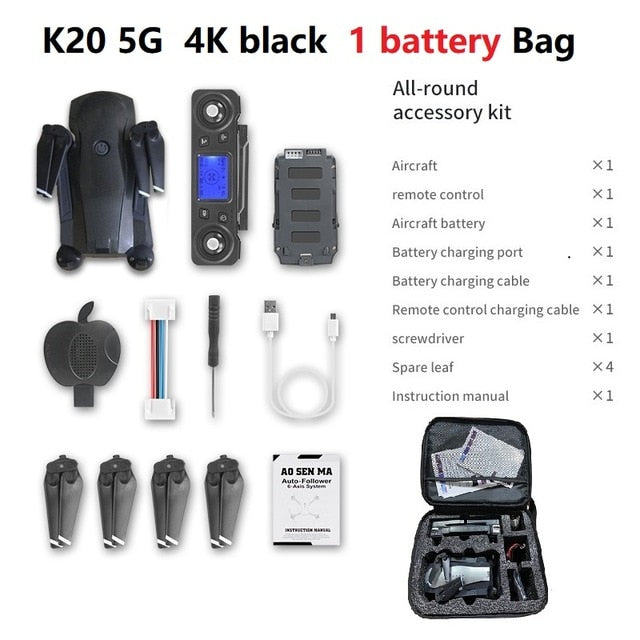 LSRC K20 Drone GPS 5G HD 4K Camera Professional 1800m Image Transmission Brushless Motor Foldable Quadcopter RC Dron Toy Gift LSRC K20 Drone GPS 5G HD 4K Camera Professional 1800m Image Transmission Brushless Motor Foldable Quadcopter RC Dron Toy Gift