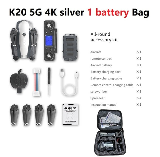 LSRC K20 Drone GPS 5G HD 4K Camera Professional 1800m Image Transmission Brushless Motor Foldable Quadcopter RC Dron Toy Gift LSRC K20 Drone GPS 5G HD 4K Camera Professional 1800m Image Transmission Brushless Motor Foldable Quadcopter RC Dron Toy Gift