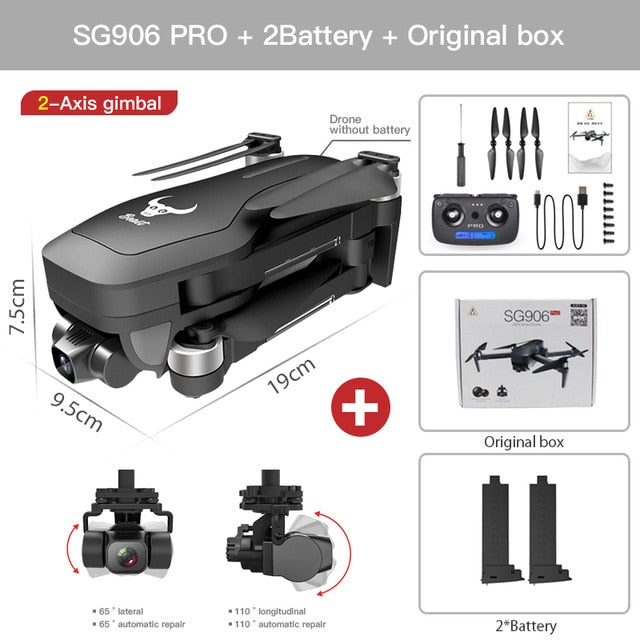 ZLL SG906 Pro 2 Pro2 / SG906 GPS Drone with Wifi 4K Camera Three-Axis Anti-Shake Gimbal Brushless Professional Quadcopter Dron ZLL SG906 Pro 2 Pro2 / SG906 GPS Drone with Wifi 4K Camera Three-Axis Anti-Shake Gimbal Brushless Professional Quadcopter Dron