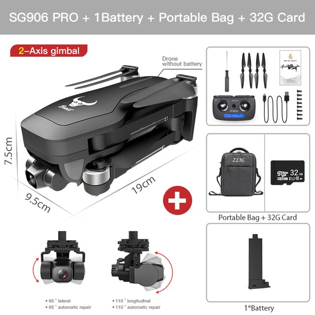 ZLL SG906 Pro 2 Pro2 / SG906 GPS Drone with Wifi 4K Camera Three-Axis Anti-Shake Gimbal Brushless Professional Quadcopter Dron ZLL SG906 Pro 2 Pro2 / SG906 GPS Drone with Wifi 4K Camera Three-Axis Anti-Shake Gimbal Brushless Professional Quadcopter Dron