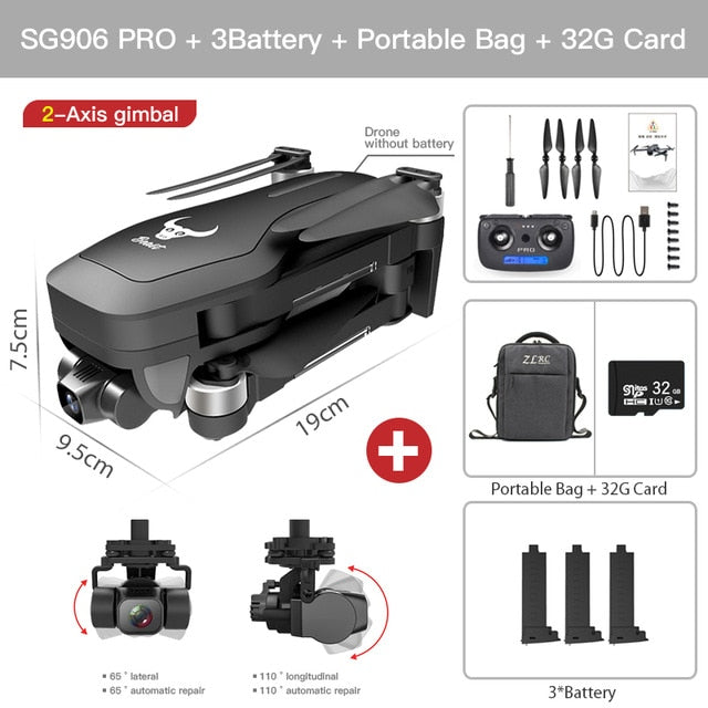 ZLL SG906 Pro 2 Pro2 / SG906 GPS Drone with Wifi 4K Camera Three-Axis Anti-Shake Gimbal Brushless Professional Quadcopter Dron ZLL SG906 Pro 2 Pro2 / SG906 GPS Drone with Wifi 4K Camera Three-Axis Anti-Shake Gimbal Brushless Professional Quadcopter Dron