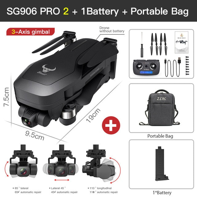 ZLL SG906 Pro 2 Pro2 / SG906 GPS Drone with Wifi 4K Camera Three-Axis Anti-Shake Gimbal Brushless Professional Quadcopter Dron ZLL SG906 Pro 2 Pro2 / SG906 GPS Drone with Wifi 4K Camera Three-Axis Anti-Shake Gimbal Brushless Professional Quadcopter Dron