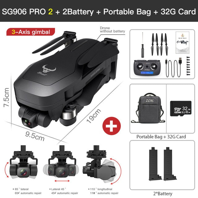 ZLL SG906 Pro 2 Pro2 / SG906 GPS Drone with Wifi 4K Camera Three-Axis Anti-Shake Gimbal Brushless Professional Quadcopter Dron ZLL SG906 Pro 2 Pro2 / SG906 GPS Drone with Wifi 4K Camera Three-Axis Anti-Shake Gimbal Brushless Professional Quadcopter Dron