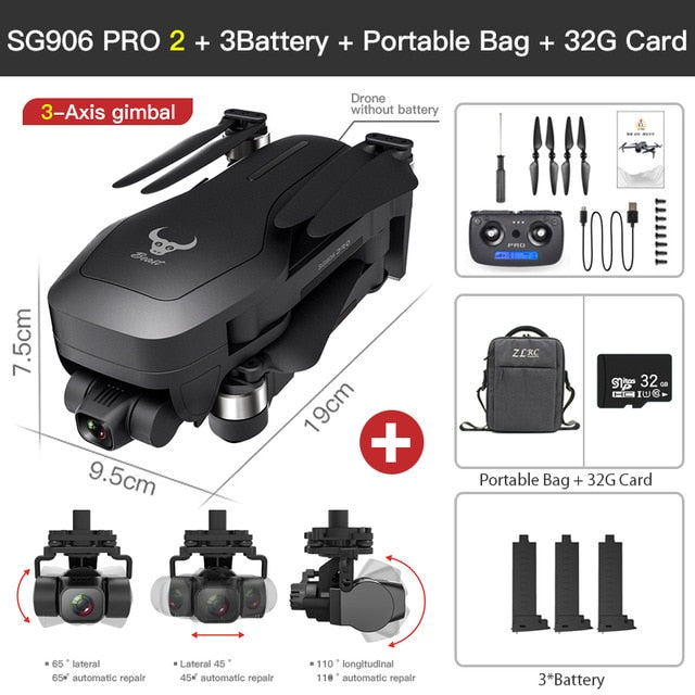 ZLL SG906 Pro 2 Pro2 / SG906 GPS Drone with Wifi 4K Camera Three-Axis Anti-Shake Gimbal Brushless Professional Quadcopter Dron ZLL SG906 Pro 2 Pro2 / SG906 GPS Drone with Wifi 4K Camera Three-Axis Anti-Shake Gimbal Brushless Professional Quadcopter Dron