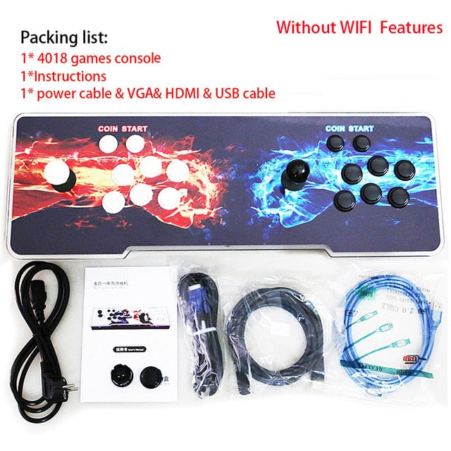 3D Pandora Retro Arcade Box 4018 in 1 Save Function Zero Delay Support Online WIFI Download Games USB Gamepad Joystick Console 3D Pandora Retro Arcade Box 4018 in 1 Save Function Zero Delay Support Online WIFI Download Games USB Gamepad Joystick Console