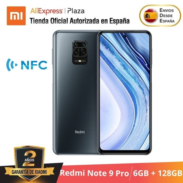 Versión Global Xiaomi Redmi Note 9 Pro (64GB/128GB ROM 6GB RAM Cámara Cuádruple de 64 MP Android Nuevo Móvil) [Teléfono Móvil Ve Versión Global Xiaomi Redmi Note 9 Pro (64GB/128GB ROM 6GB RAM Cámara Cuádruple de 64 MP Android Nuevo Móvil) [Teléfono Móvil Ve