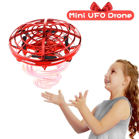 Mini Drone UFO Hand Operated RC Helicopter Quadrocopter Dron Infrared Induction Aircraft Flying Ball Toys For Kids