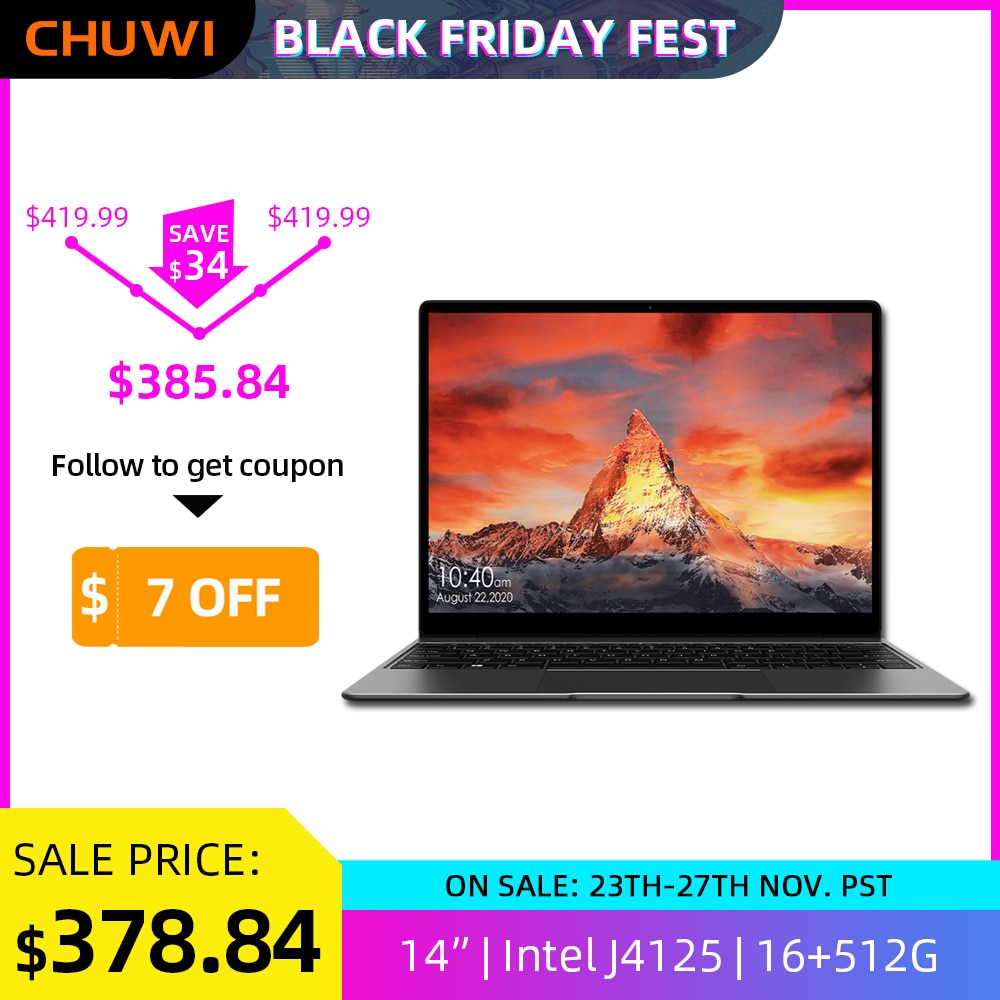 CHUWI GemiBook Pro 14 inch 2K Screen Laptop 16GB RAM 512GB SSD Intel Celeron Quad Core Windows 10 Computer with Backlit Keyboard CHUWI GemiBook Pro 14 inch 2K Screen Laptop 16GB RAM 512GB SSD Intel Celeron Quad Core Windows 10 Computer with Backlit Keyboard