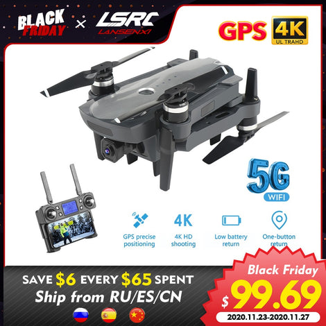 LSRC K20 Drone GPS 5G HD 4K Camera Professional 1800m Image Transmission Brushless Motor Foldable Quadcopter RC Dron Toy Gift