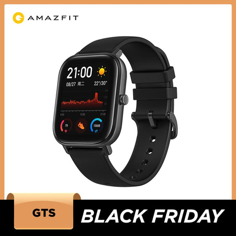 In stock Global Version Amazfit GTS Smart Watch 5ATM Waterproof Swimming Smartwatch 14 Days Battery Music Control for Android
