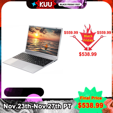 KUU G2 Gaming Laptop AMD Ryzen5 3550H 16GB Dual channel DDR4 RAM 256/512GB PCIE SSD 15.6-inch IPS Screen Office/Gaming Notebook