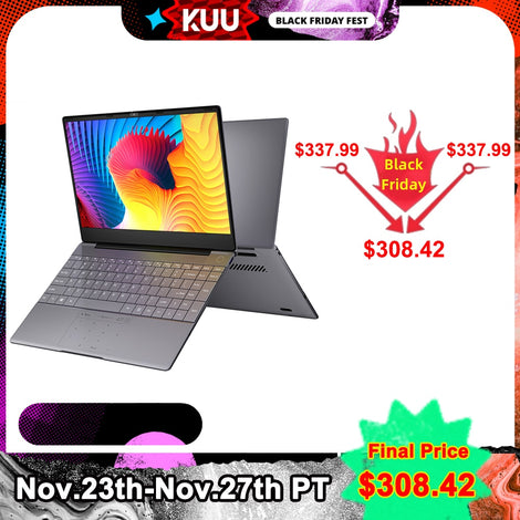 KUU K2S For Intel Celeron J4115 14.1-inch IPS Screen All Metal Shell Office Notebook 8GB RAM 256GB/512GB SSD with type C laptop