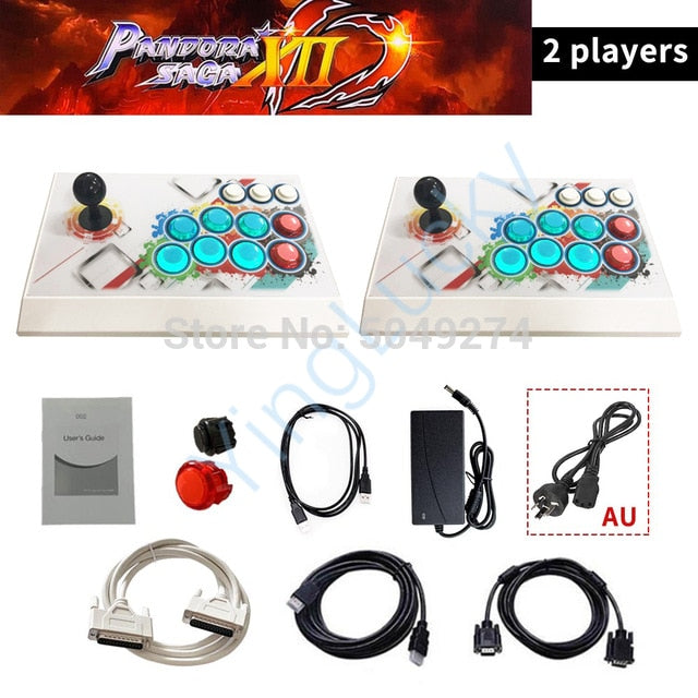 New Pandora Saga Box 12 plus 3188 in 1 Save Function Zero Delay Retro Arcade Game Console 4 players Joystick Controller 3D Games New Pandora Saga Box 12 plus 3188 in 1 Save Function Zero Delay Retro Arcade Game Console 4 players Joystick Controller 3D Games