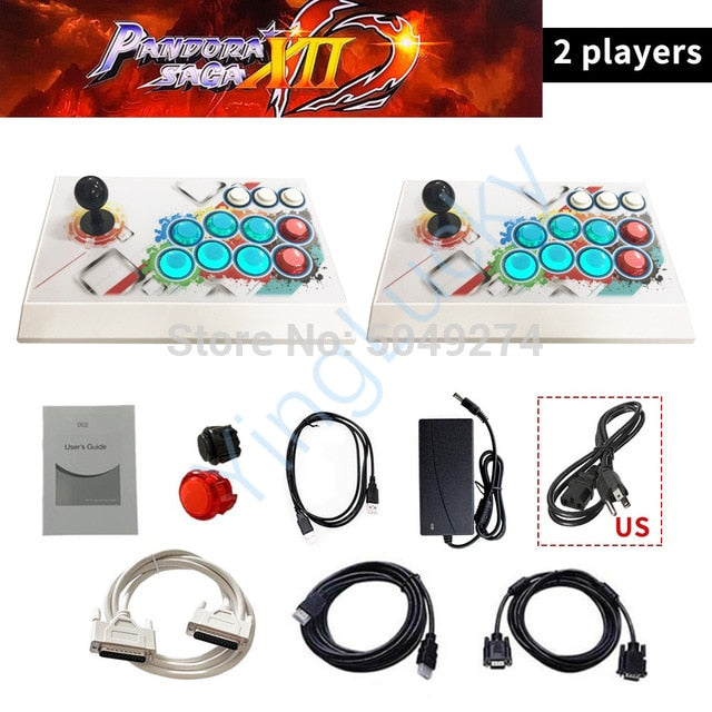 New Pandora Saga Box 12 plus 3188 in 1 Save Function Zero Delay Retro Arcade Game Console 4 players Joystick Controller 3D Games New Pandora Saga Box 12 plus 3188 in 1 Save Function Zero Delay Retro Arcade Game Console 4 players Joystick Controller 3D Games