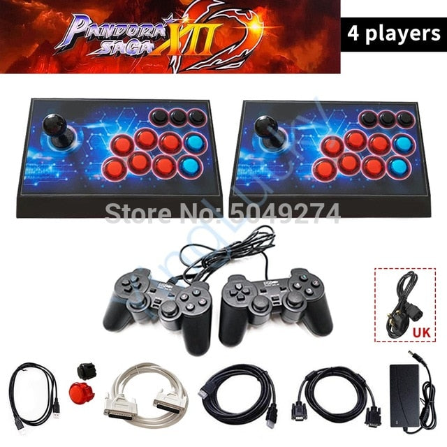 New Pandora Saga Box 12 plus 3188 in 1 Save Function Zero Delay Retro Arcade Game Console 4 players Joystick Controller 3D Games New Pandora Saga Box 12 plus 3188 in 1 Save Function Zero Delay Retro Arcade Game Console 4 players Joystick Controller 3D Games