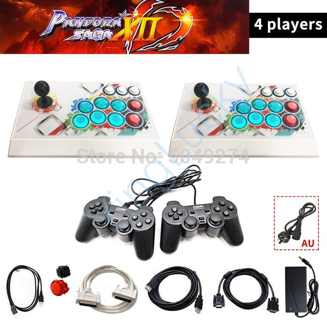 New Pandora Saga Box 12 plus 3188 in 1 Save Function Zero Delay Retro Arcade Game Console 4 players Joystick Controller 3D Games New Pandora Saga Box 12 plus 3188 in 1 Save Function Zero Delay Retro Arcade Game Console 4 players Joystick Controller 3D Games