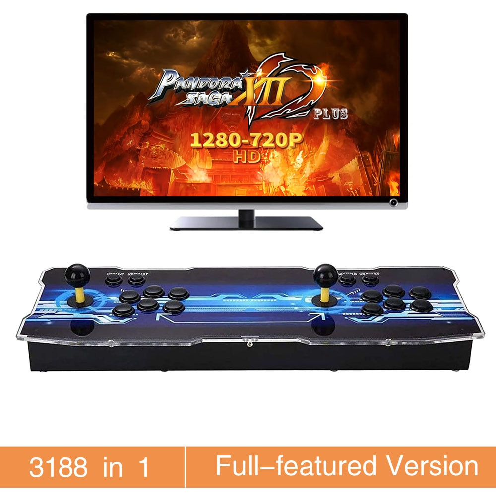 Pandora Saga Box 12 Plus 3188 in 1 Save Function Multiplayer Joysticks Retro Arcade 3D Game Console Cabinet Support 4 Players Pandora Saga Box 12 Plus 3188 in 1 Save Function Multiplayer Joysticks Retro Arcade 3D Game Console Cabinet Support 4 Players