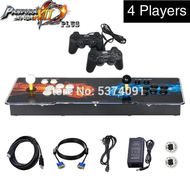 Pandora Saga Box 12 Plus 3188 in 1 Save Function Multiplayer Joysticks Retro Arcade 3D Game Console Cabinet Support 4 Players Pandora Saga Box 12 Plus 3188 in 1 Save Function Multiplayer Joysticks Retro Arcade 3D Game Console Cabinet Support 4 Players