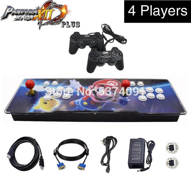 Pandora Saga Box 12 Plus 3188 in 1 Save Function Multiplayer Joysticks Retro Arcade 3D Game Console Cabinet Support 4 Players Pandora Saga Box 12 Plus 3188 in 1 Save Function Multiplayer Joysticks Retro Arcade 3D Game Console Cabinet Support 4 Players