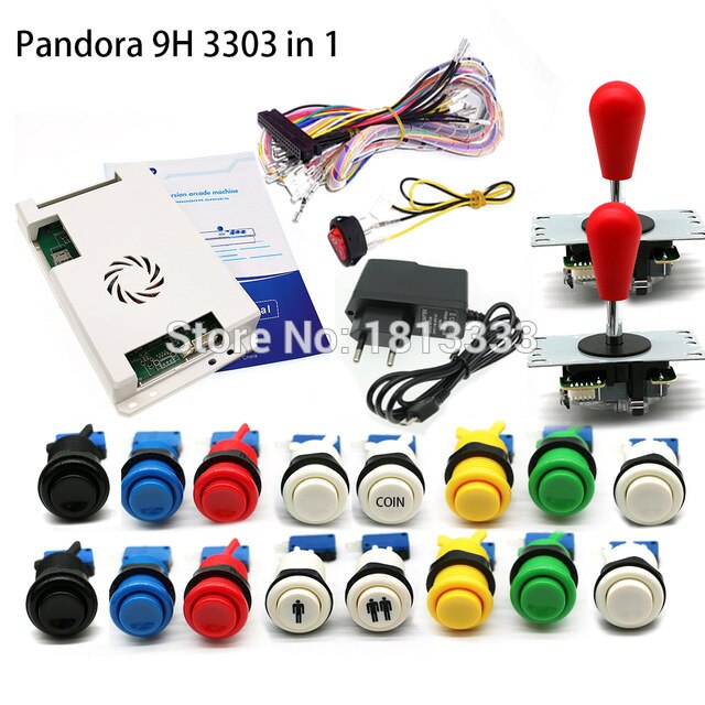 Free Shipping Home Arcade Kit Sega Box 12 3188 In 1 Game Board 3D Wifi Pandora 4018 in 1 Game Joystick  Console DIY Machine Free Shipping Home Arcade Kit Sega Box 12 3188 In 1 Game Board 3D Wifi Pandora 4018 in 1 Game Joystick  Console DIY Machine