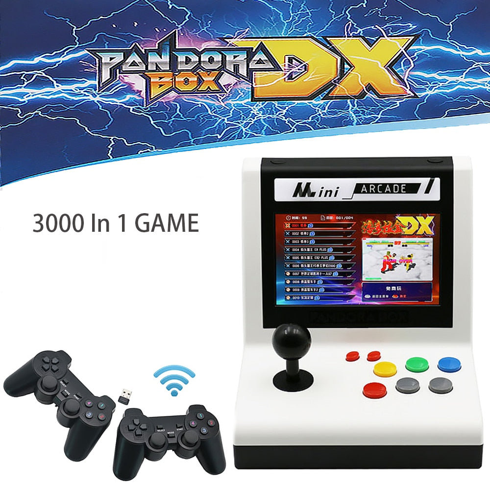 7 inch Mini Retro Game Machine Pandora DX 3000 In 1 Game 3D Pandora's Box DX Arcade Bartop Arcade Console With USB Gamepad 7 inch Mini Retro Game Machine Pandora DX 3000 In 1 Game 3D Pandora's Box DX Arcade Bartop Arcade Console With USB Gamepad