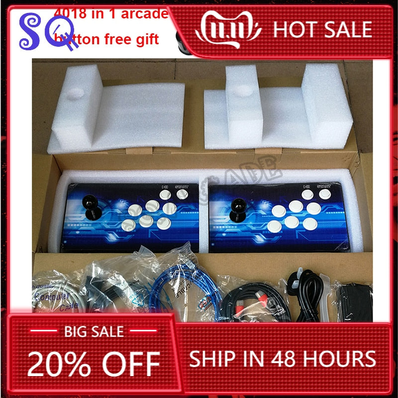 Pandora Saga Box 3D Game 4018 in 1 Wifi Version Arcade Game Console Split Style Multipayer 4 Players Joysticks Button Controller Pandora Saga Box 3D Game 4018 in 1 Wifi Version Arcade Game Console Split Style Multipayer 4 Players Joysticks Button Controller