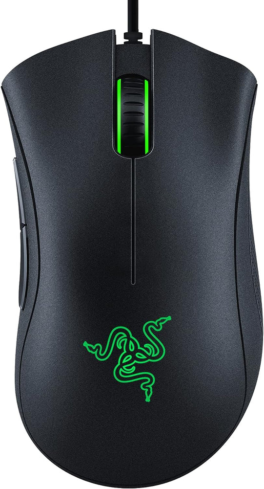 Razer DeathAdder Essential Gaming Mouse: 6400 DPI Optical Sensor - 5 Programmable Buttons - Mechanical Switches - Rubber Side Grips - Classic Black