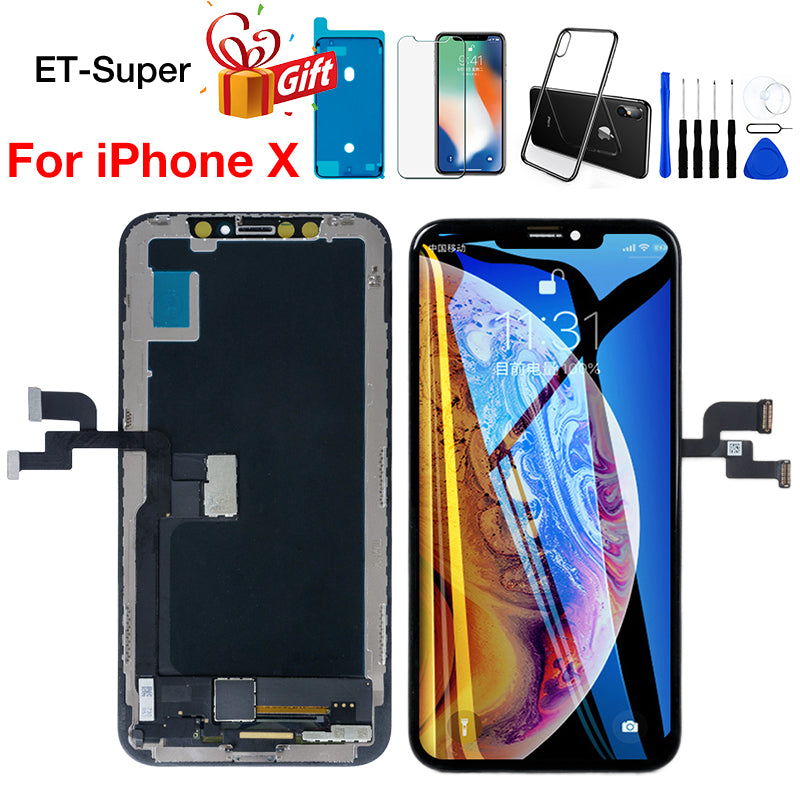 Full Size Screen For iPhone X LCD Display+Touch Screen Perfect 3D Touch Digitizer Assembly TFT Tianma for iPhone 10 Replacement