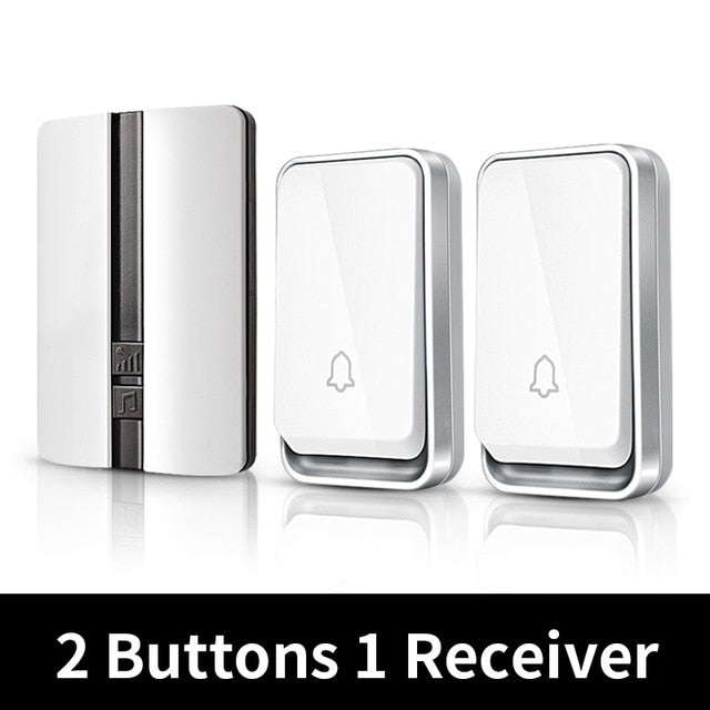 ZOGIN Wireless Doorbell Waterproof Self-powered Smart Door Bell Home No Battery Required Cordless Ring Dong Chime timbre calling