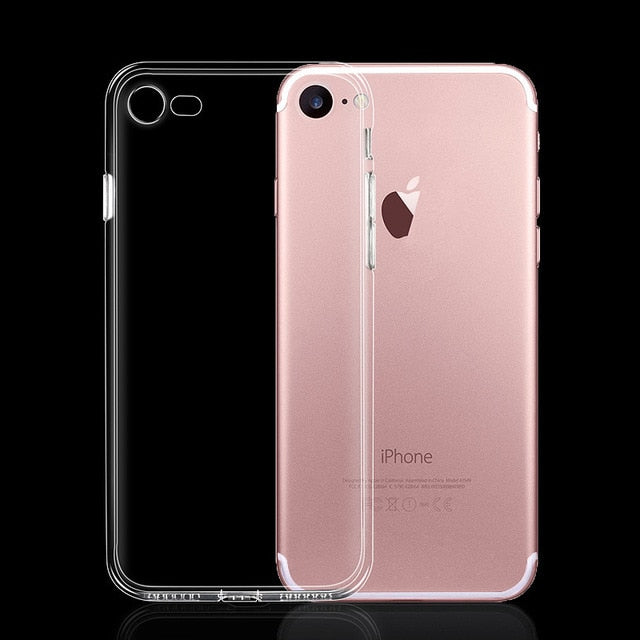 Ultra Thin Slim Transparent Soft TPU Phone Case For iPhone 7 8 Plus Capa Clear Cases For iPhone Xs 11 Pro Max X XR 6s 6 5s Case