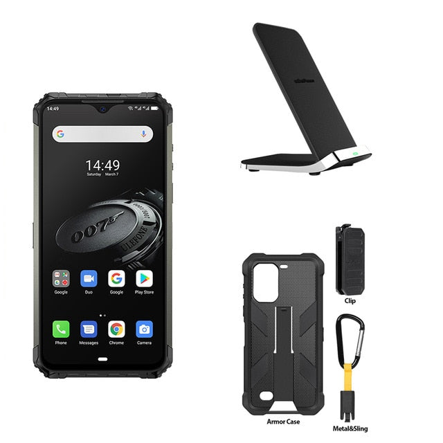 Ulefone Armor 7E Waterproof Rugged Smartphone Android 9.0 4GB+128GB NFC Helio P90 IP68 5G WIFI 5500mAh Cell Phone Mobile Phone