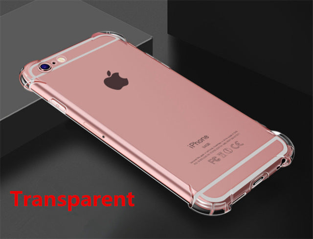 Super Shockproof Clear Soft Case for iPhone 5 5S 6 7 8 Plus 6SPlus 8Plus X XR XS 11 Pro MAX Silicon Luxury Cell Phone Back Cover