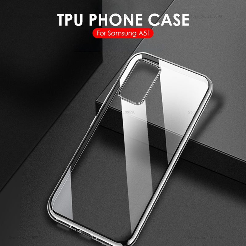 For Samsung Galaxy A51 Case cover Ultra-thin Transparent TPU Silicone Phone Case For Samsung Galaxy A51 A71 A 51 71 2019 Cover
